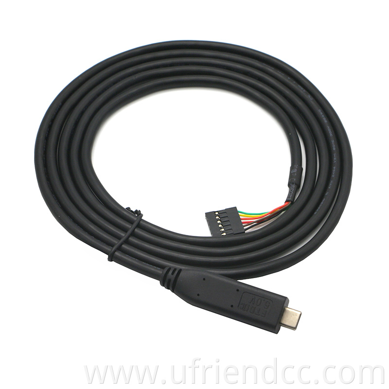 High Quality Uart TTL 5V 3.3V USB Type C to RS232 Converter Cable Support OEM ODM